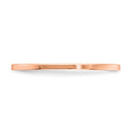 10K Rose Gold 1.2mm Flat Polished Stackable Band
