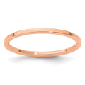 10K Rose Gold 1.2mm Flat Polished Stackable Band