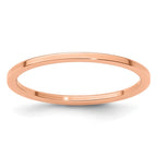 10K Rose Gold 1.2mm Flat Polished Stackable Band