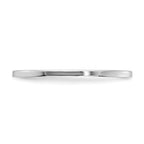 10K White Gold 1.2mm Flat Polished Stackable Band