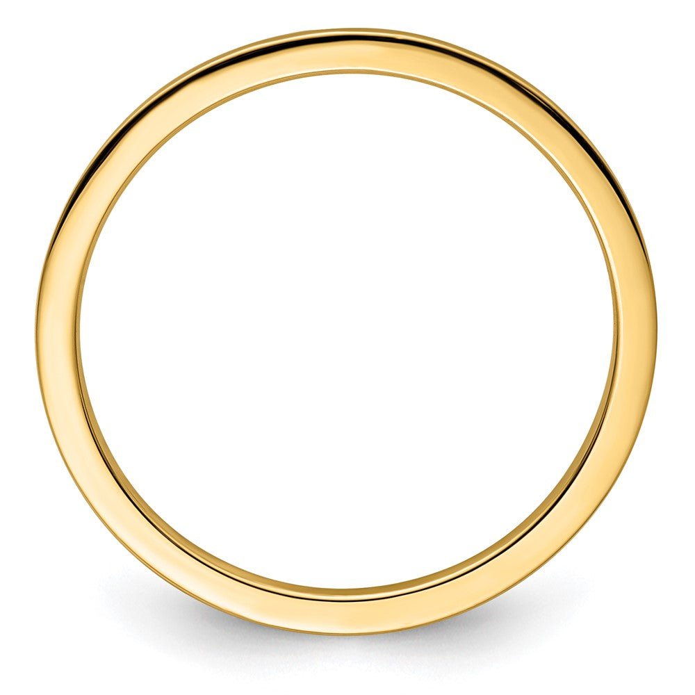 10K Yellow Gold 1.2mm Flat Polished Stackable Band