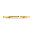 10K Yellow Gold 1.2mm Flat Polished Stackable Band