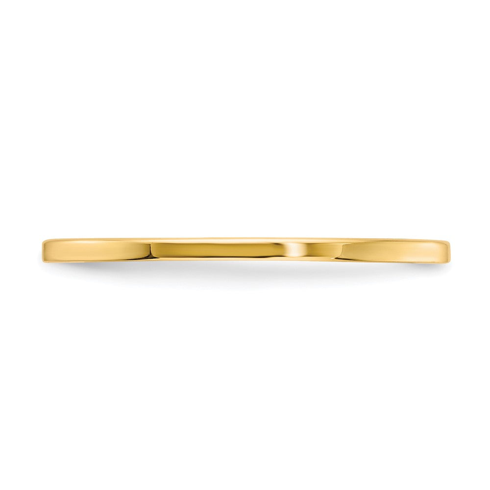 10K Yellow Gold 1.2mm Flat Polished Stackable Band