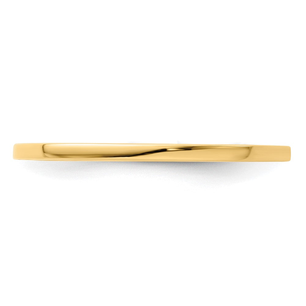 10K Yellow Gold 1.2mm Flat Polished Stackable Band