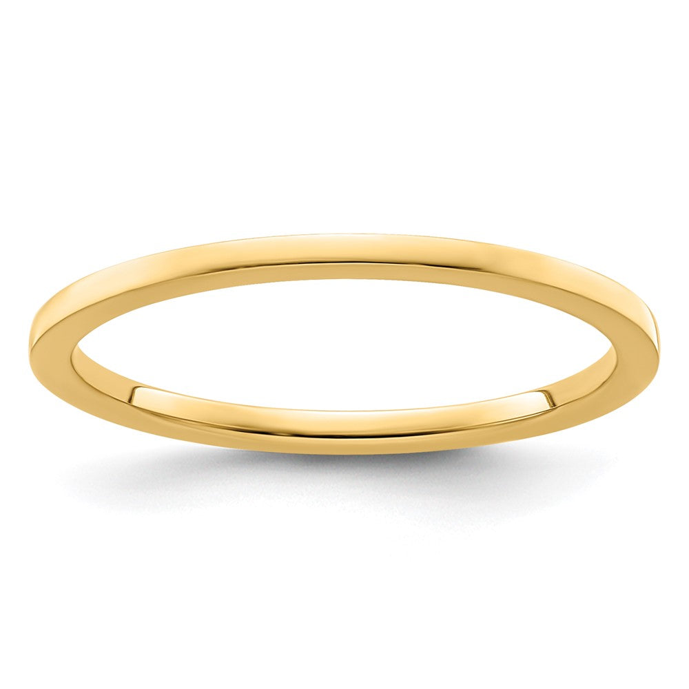 10K Yellow Gold 1.2mm Flat Polished Stackable Band
