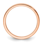 10K Rose Gold 1.2mm Half Round Polished Stackable Band
