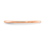 10K Rose Gold 1.2mm Half Round Polished Stackable Band