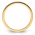 10K Yellow Gold 1.2mm Half Round Polished Stackable Band