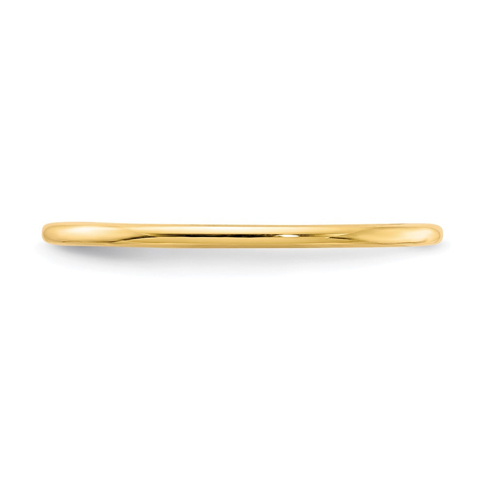 10K Yellow Gold 1.2mm Half Round Polished Stackable Band
