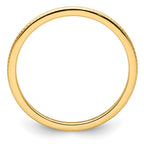10K Yellow Gold 1.2mm Beaded Stackable Band