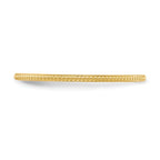 10K Yellow Gold 1.2mm Beaded Stackable Band