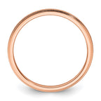 10K Rose Gold 1.2mm Milgrain Stackable Band