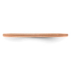 10K Rose Gold 1.2mm Milgrain Stackable Band