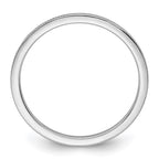 10K White Gold 1.2mm Milgrain Stackable Band