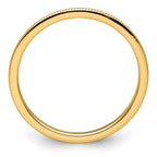 10K Yellow Gold 1.2mm Milgrain Stackable Band