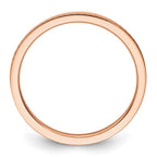 10K Rose Gold 1.2mm Criss-Cross Pattern Stackable Band