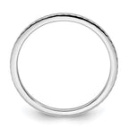 10K White Gold 1.2mm Twisted Wire Pattern Stackable Band