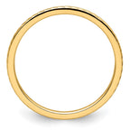 10K Yellow Gold 1.2mm Twisted Wire Pattern Stackable Band