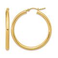 14K Polished Hoop Earrings