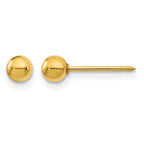Inverness 18k 4mm Ball Post Piercing Earrings