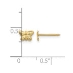 Inverness 14k 7mm Butterfly Post Piercing Earrings