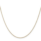 14K .8mm Round Cable Chain