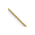 14K .8mm Round Cable Chain