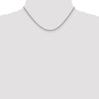 14k White Gold 2.1mm Spiga Chain