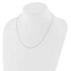 14K White Gold Adjustable 1mm Wheat Chain