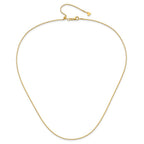 14K Adjustable 1mm Box Chain