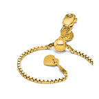 14K Adjustable 1mm Box Chain