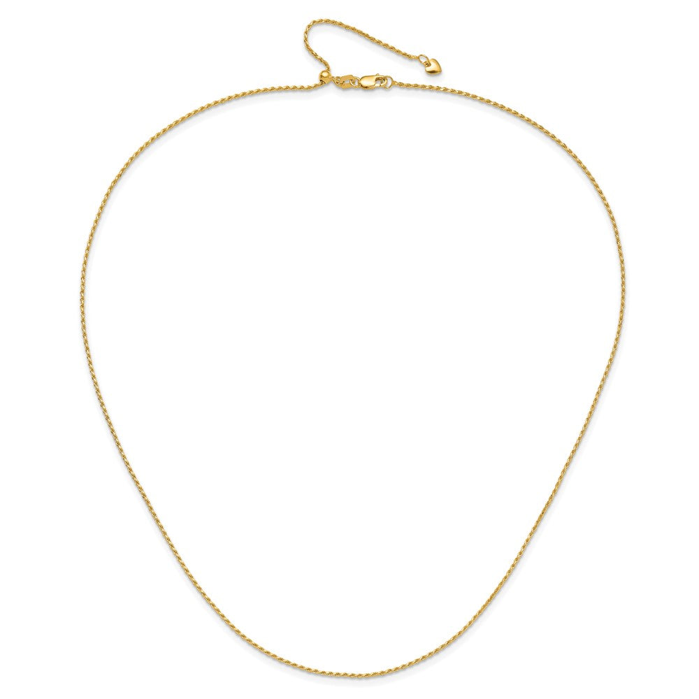 14K Adjustable 1.2mm D/C Rope Chain