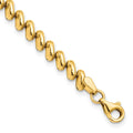 14K Polished Fancy 7 inch Bracelet