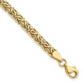 14K Polished Byzantine 7 inch Bracelet