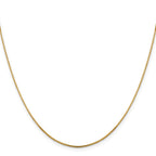14K 1mm Sparkle Octagonal Box Chain