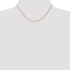 14K 1.1mm Round Cable Chain