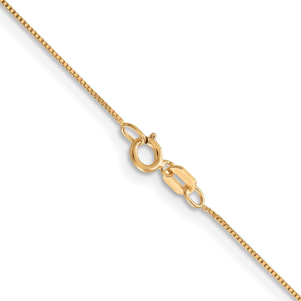 10K .5mm Baby Box Chain W/ Spring Ring Clasp