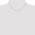 10K .5mm Baby Box Chain W/ Spring Ring Clasp