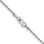 10K White Gold 1.3 mm Loose Rope Chain