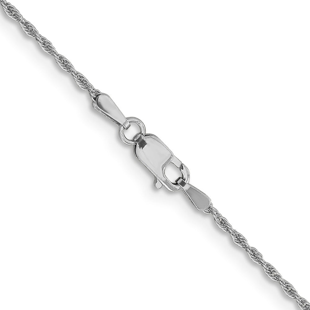 10K White Gold 1.3 mm Loose Rope Chain