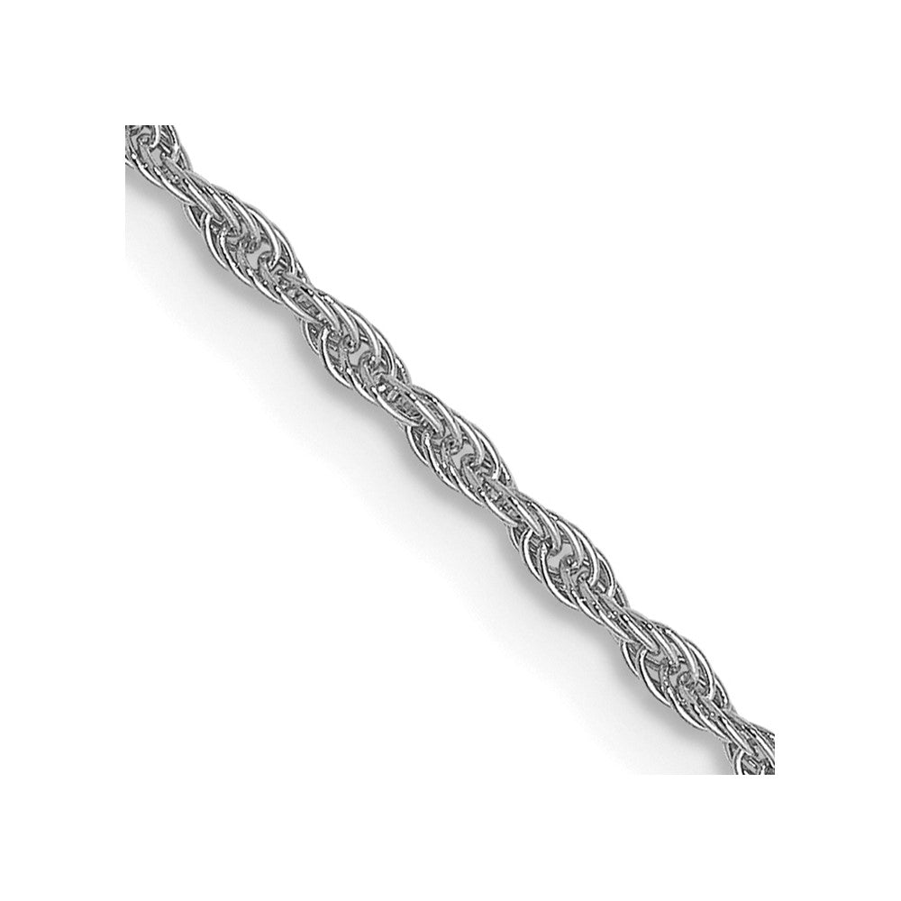 10K White Gold 1.3 mm Loose Rope Chain