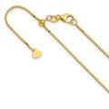 10K Adjustable .9mm Box Chain