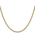 14k 2.1mm Spiga Chain
