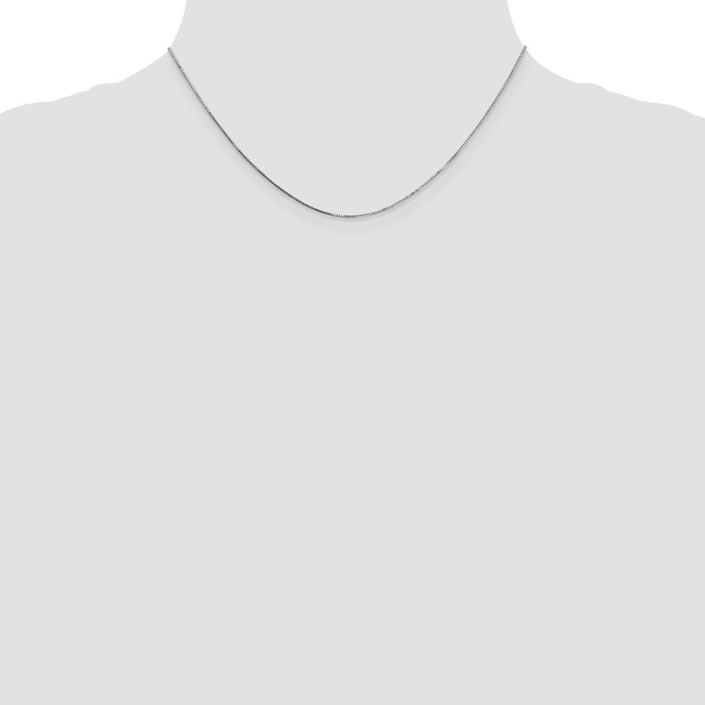 10K White Gold .7mm Box Chain