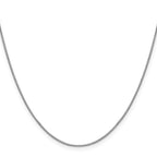 10K White Gold .8mm Box Chain