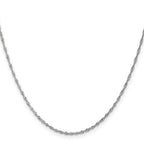10K White Gold 1.3mm Singapore Chain