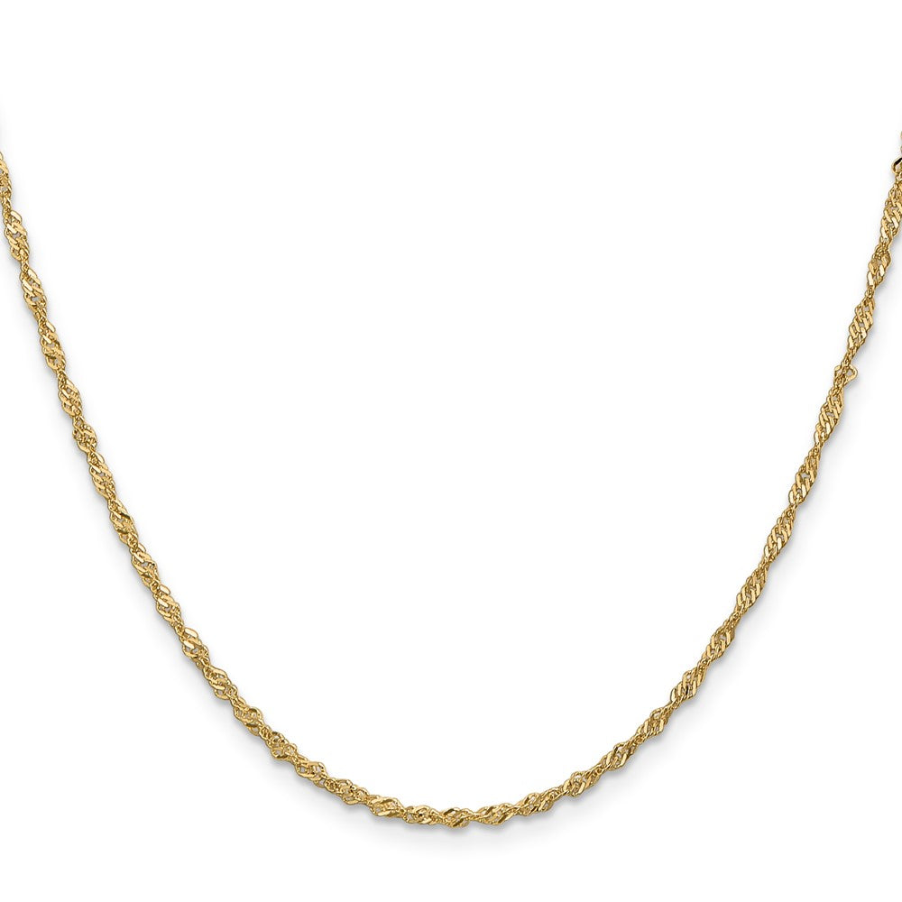 10K 1.6 mm Singapore Chain