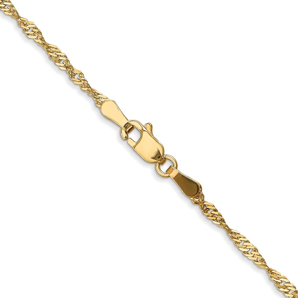 10K 1.6 mm Singapore Chain