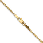 10K 1.6 mm Singapore Chain