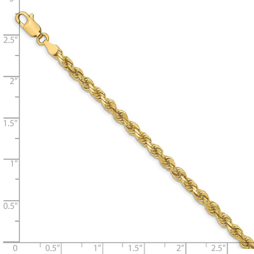 10k 3.5mm Diamond-cut Rope Chain